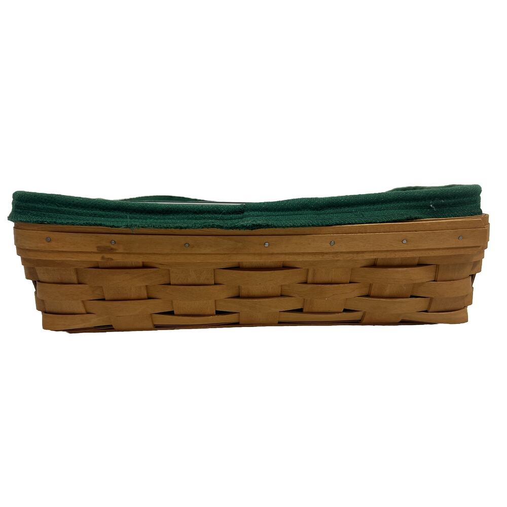 Longaberger 14 Inch Bread Basket 2001 w Protector & Liner